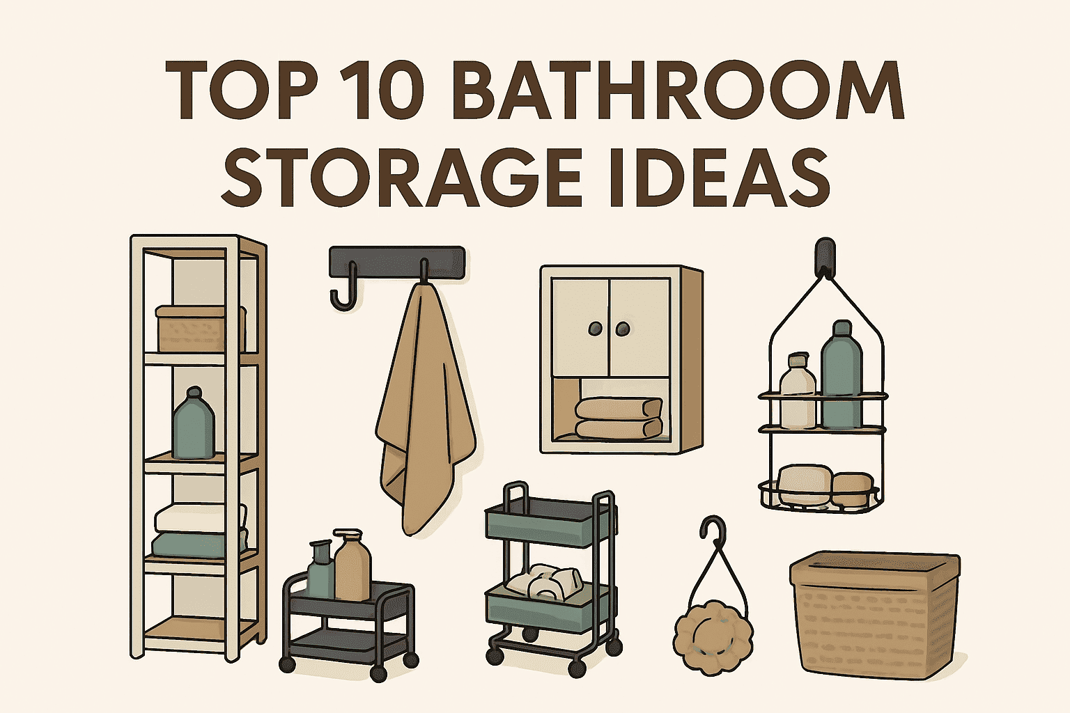 Top 10 Bathroom Storage Ideas
