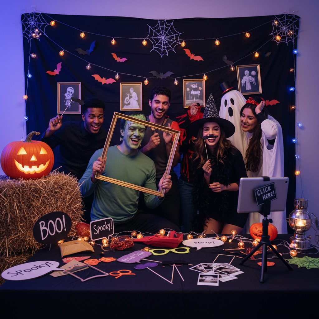 DIY Photo Booth Magic- Budget-Friendly Halloween Party