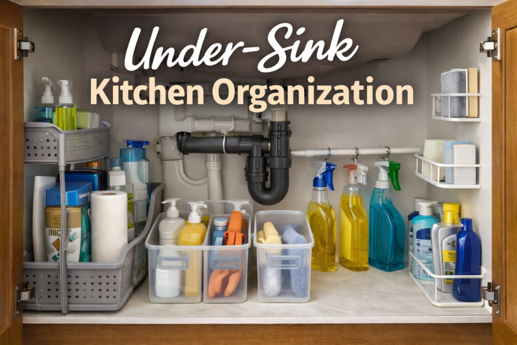 Under-Sink Kitchen Organization