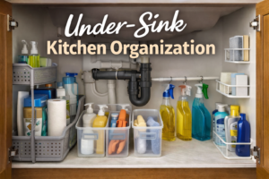 Under-Sink Kitchen Organization
